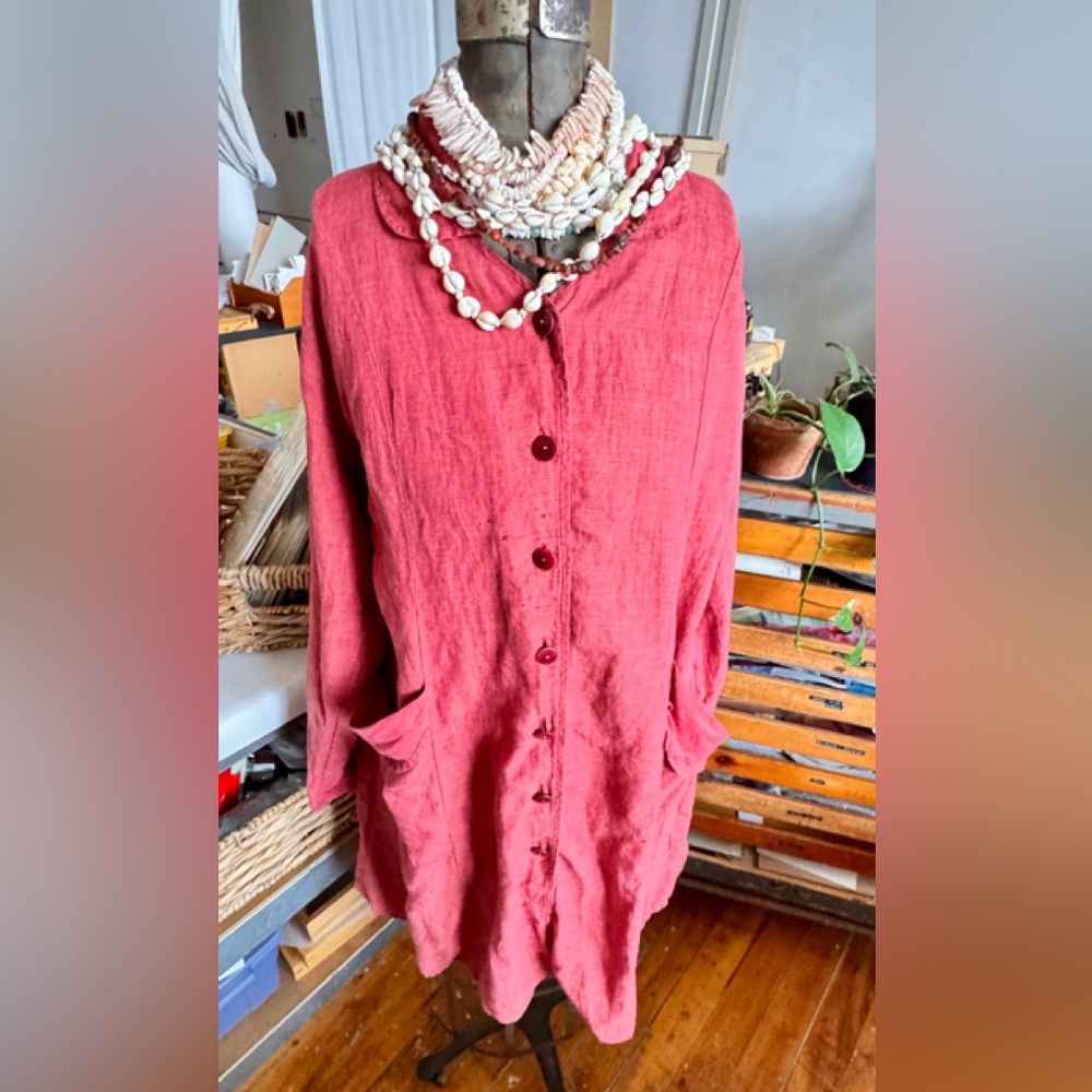 Vintage Flax Dress/Coat